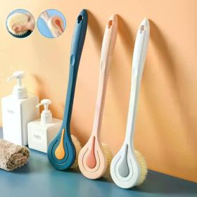 1pc Long Handle Bath Brush Soft Hair Bath Brush Back Ball Brush Bathroom Body Brushes Mud Back Scrubber Shower Massage Brush (Smell: pink)