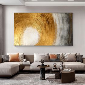 Hand Painted Oil Painting Abstract Gold Texture Oil Painting on Canvas Original Minimalist Art Golden Decor Custom Painting Living Room Home Deco (style: 01, size: 40x80cm)
