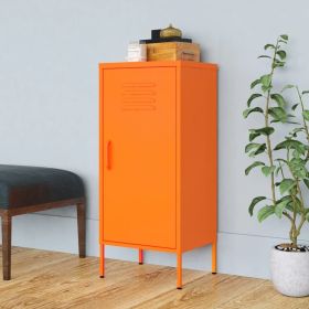 Storage Cabinet Orange 16.7"x13.8"x40" Steel (Color: Orange)