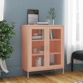 Storage Cabinet Pink 31.5"x13.8"x40" Steel (Color: Pink)