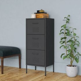 Storage Cabinet Anthracite 16.7"x13.8"x40" Steel (Color: Anthracite)